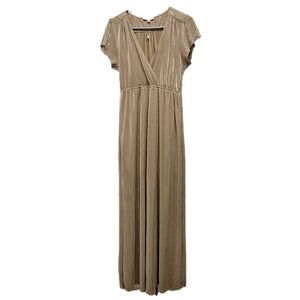 Baltic Born Athena Gold/ Champagne Empire Maxi Dress